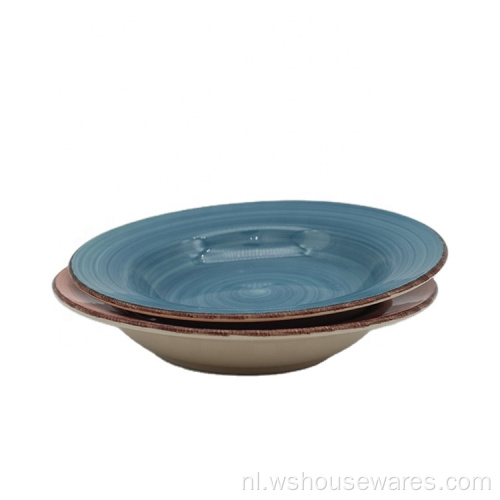 Handgeschilderde servieshuis 18 stks Stongoed Set Ceramic